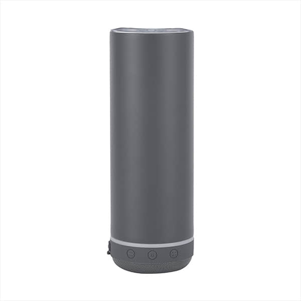 20oz Audio Portable Straight Stainless Steel Bluetooth Speaker bottle